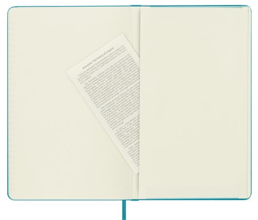 Moleskine Classic Large Ruled Hard Cover Notebook - Reef Blue detail 5