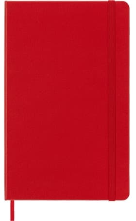 Moleskine Classic Large Ruled Hard Cover Notebook - Scarlet Red detail 2