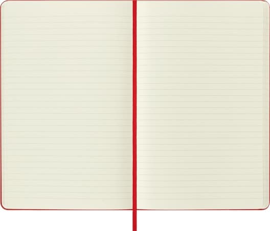 Moleskine Classic Large Ruled Hard Cover Notebook - Scarlet Red detail 4