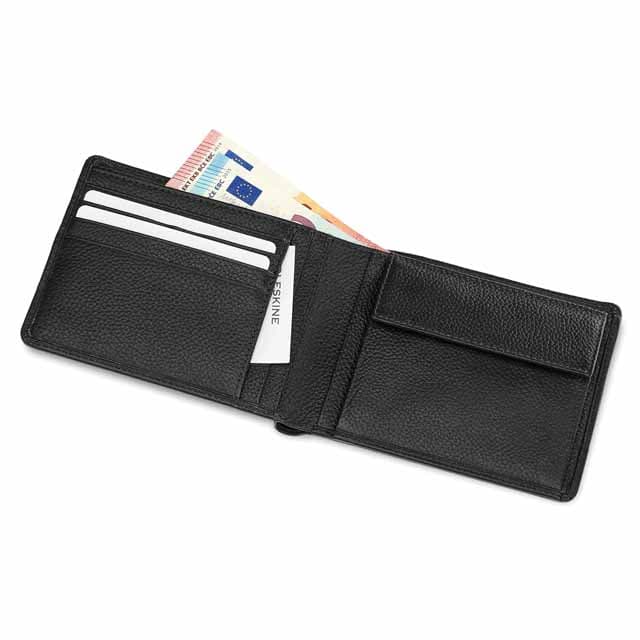 Moleskine Classic Match Genuine Leather Wallet - Black detail 4