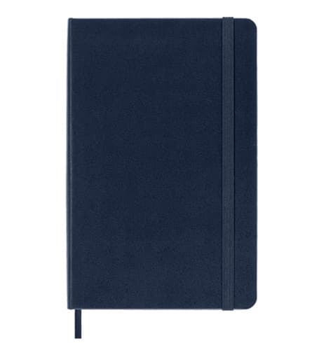 Moleskine Classic Medium Ruled Hard Cover Notebook - Navy Blue detail 2
