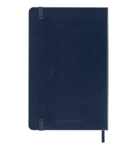 Moleskine Classic Medium Ruled Hard Cover Notebook - Navy Blue detail 3