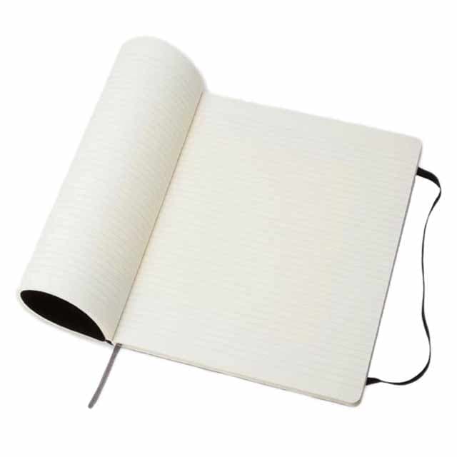 Moleskine Classic XL Ruled Soft Cover Notebook - Black detail 2