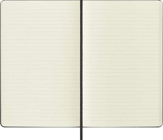 Moleskine Hard Cover, Medium Size Ruled Notebook - Black detail 5