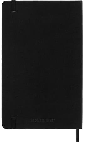 Moleskine Hard Cover, Medium Size Ruled Notebook - Black detail 7