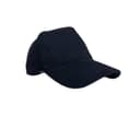 NARVA - 5 Panel Heavy Brushed Cotton Cap Navy Blue