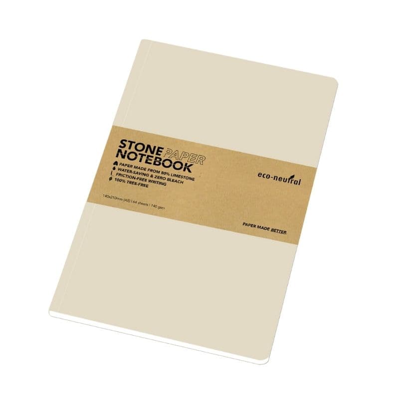 NEYA - eco-neutral Stone Paper Tree-Free Notebook - Birch detail 2