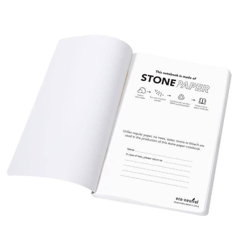 NEYA - eco-neutral Stone Paper Tree-Free Notebook - Birch detail 5