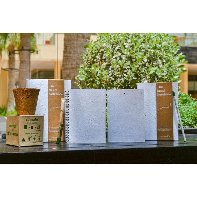 NOLA - eco-neutral® A5 Hard Cover Handmade Seed Paper Notebook detail 7