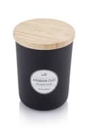 NOUM - Arabic Oudh Scented Glass Candle with Bamboo Lid Black