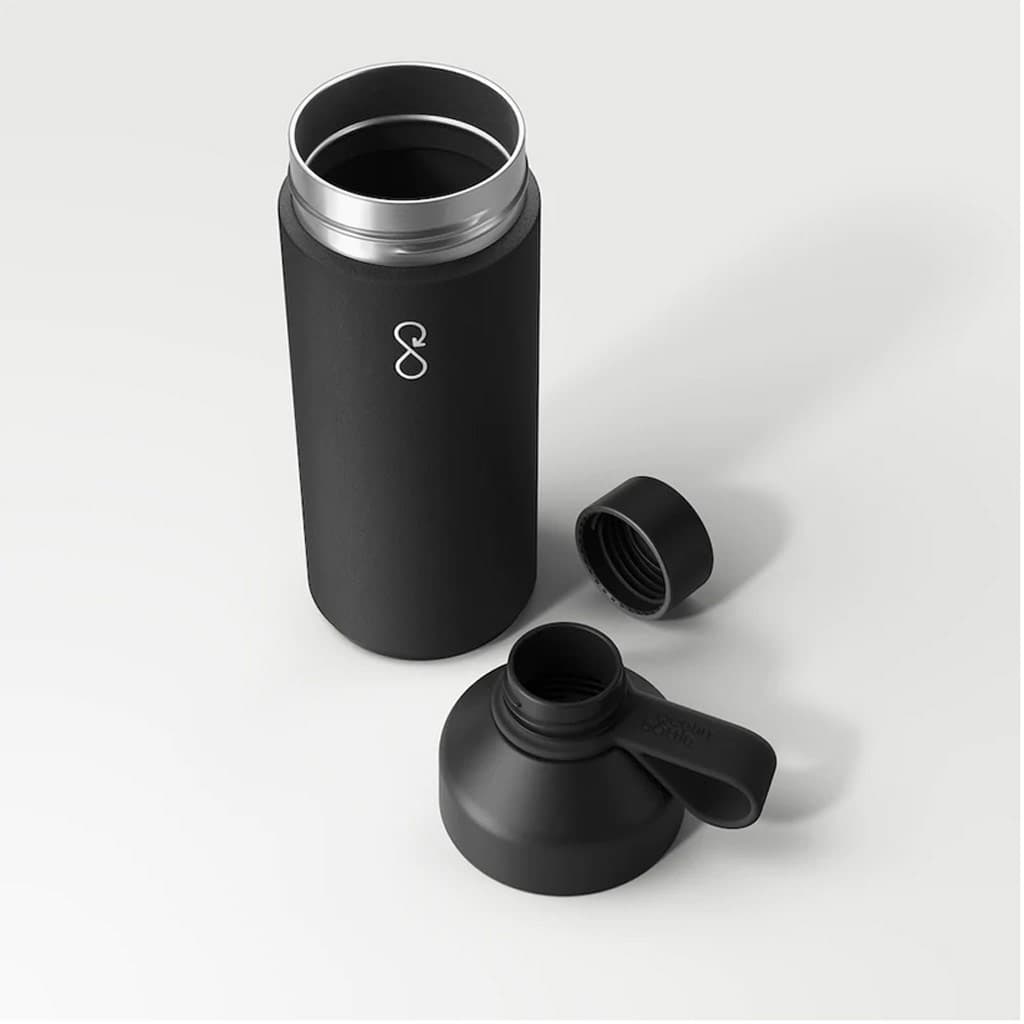 Ocean Bottle 1L - Obsidian Black detail 3