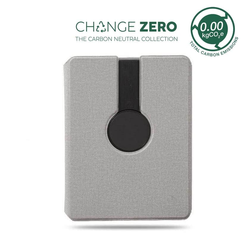 ONEX - CHANGE ZERO Recycled 10000mAh 15W MagSafe Wireless A5 Organizer 32GB - Grey corporate gift