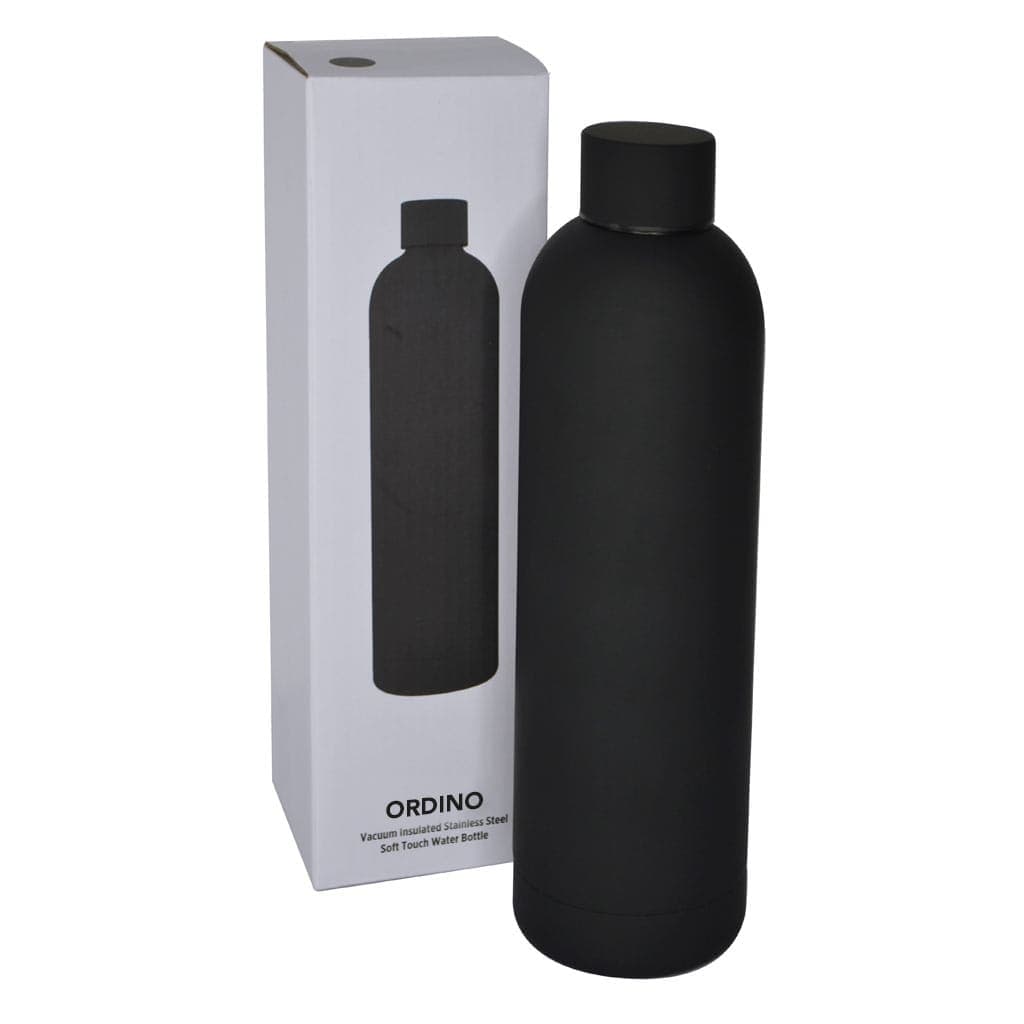 ORDINO - Soft Touch Insulated Water Bottle - 750ml - Black detail 2