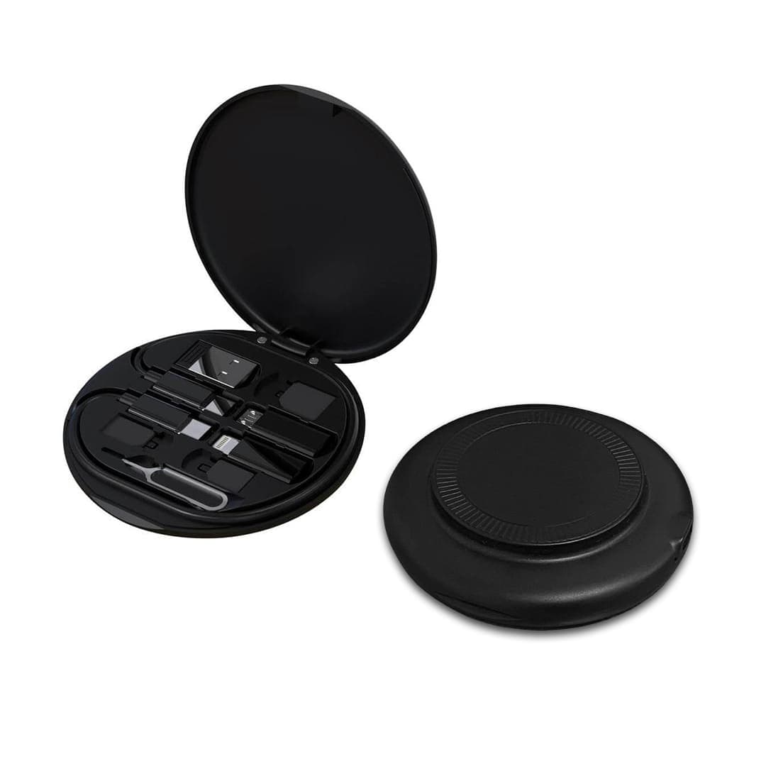 OSLO Mag - @memorii Recycled 15W Magnetic Wireless Charger Multicable Set - Black detail 6