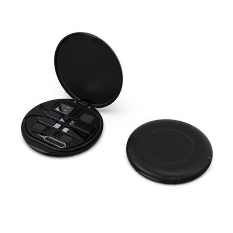 OSLO - @memorii Recycled 15W Wireless Charger Multi - Cable Set - Black detail 2