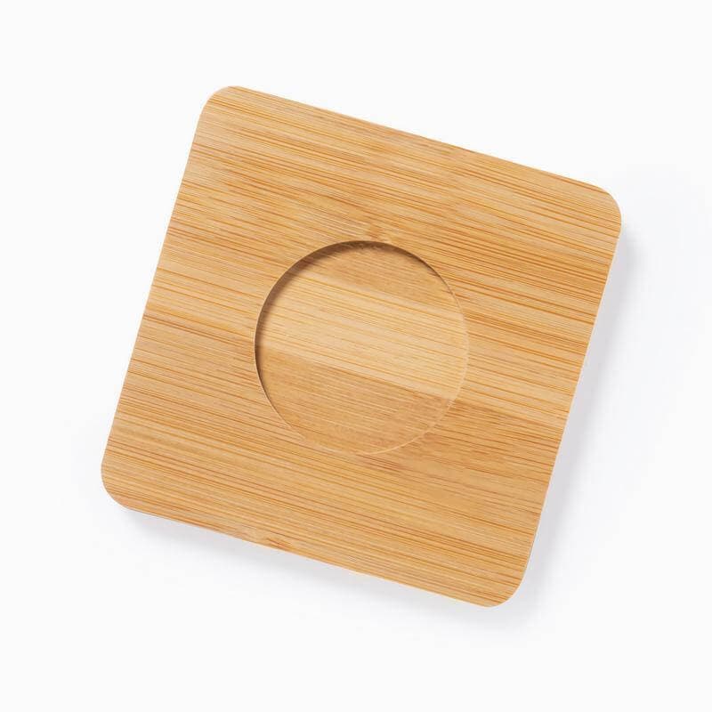 PAMA - Set of 2 Expresso Cup with Bamboo Coaster detail 3