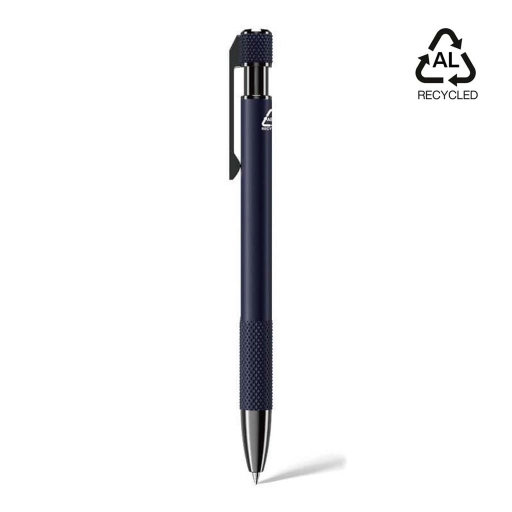PILA - Recycled Aluminium Ballpoint Pen - Navy Blue corporate gift