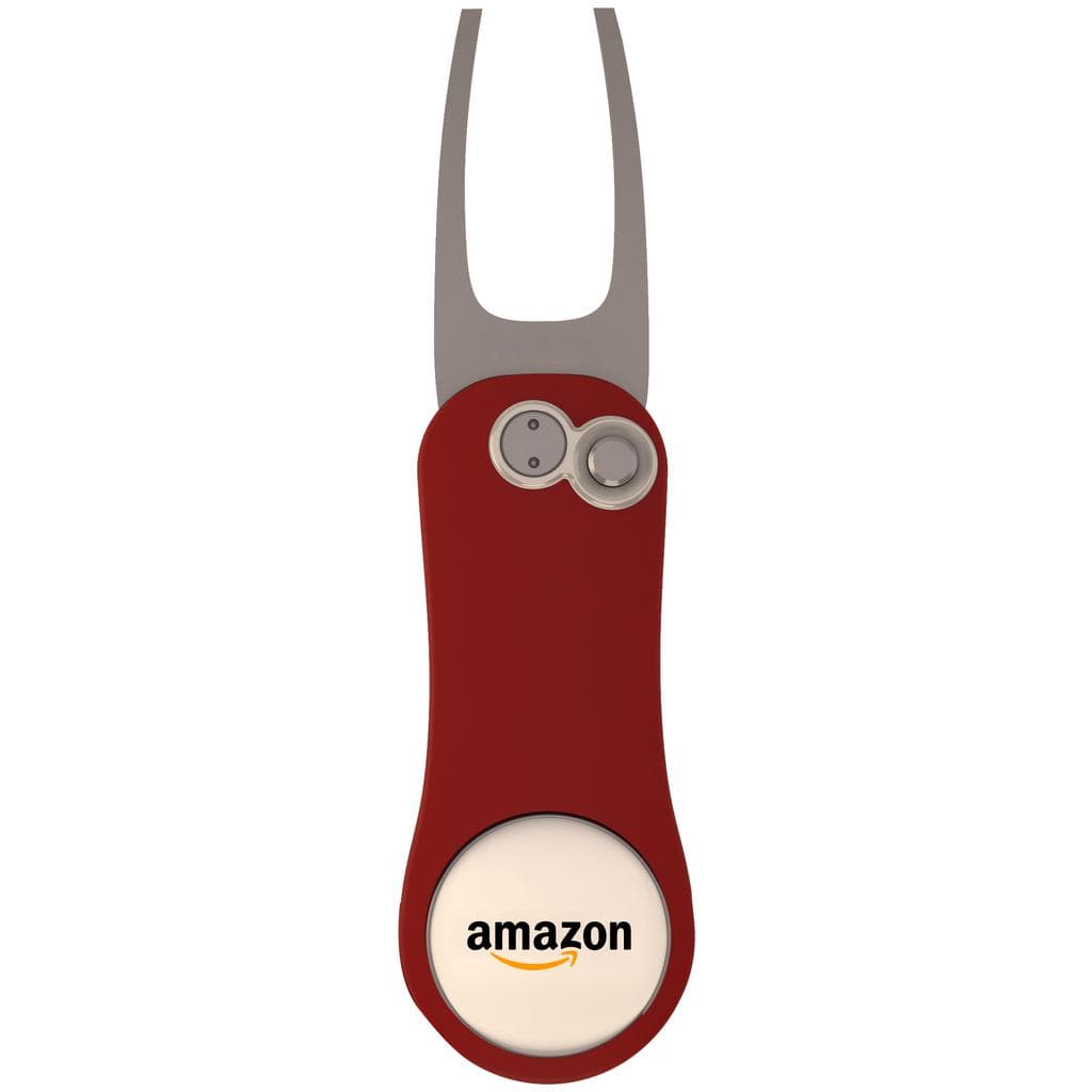 Pitchfix Original 2.0 Divot Tool - Red detail 3