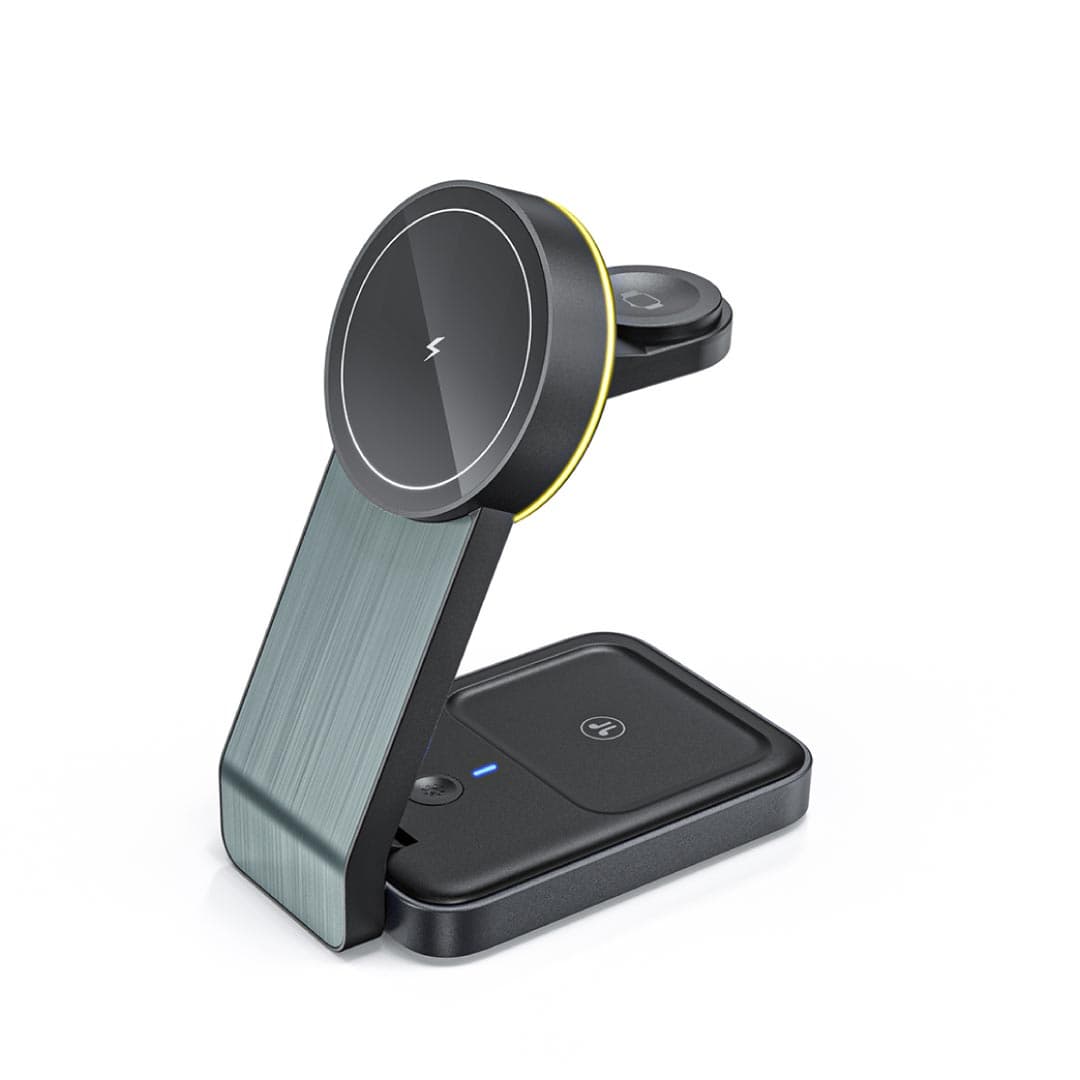 POWERBASE @memorii 3 in 1 Wireless Fast Charging Station with Ambient Light detail 2