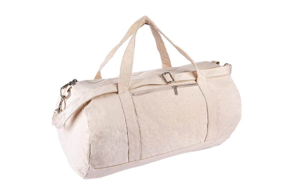 PUEBLA - GRS-certified Recycled Cotton Duffel / Gym Bag - Black detail 4