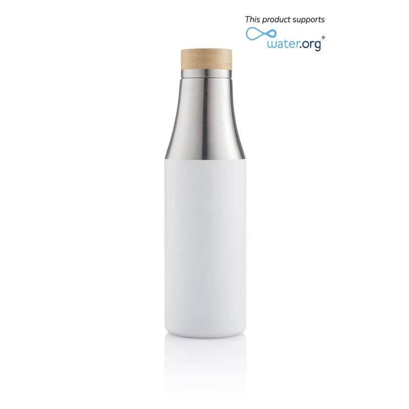 R-BREDA - CHANGE Collection Recycled Insulated Water Bottle - White corporate gift