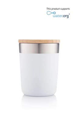 R-LAREN - CHANGE Collection Recycled Insulated Mug White