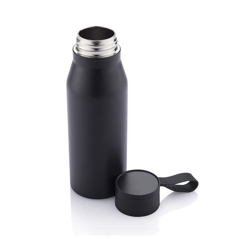 R-NEBRA - CHANGE Collection Recycled Stainless Steel Vacuum Bottle - Black detail 2