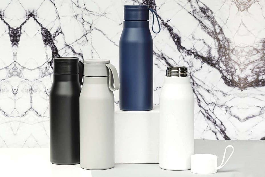 R-NEBRA - CHANGE Collection Recycled Stainless Steel Vacuum Bottle - Black detail 6
