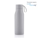 R-NEBRA - CHANGE Collection Recycled Stainless Steel Vacuum Bottle with Loop Grey