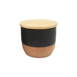 RAAHA - Arabic Oudh Scented Candle in Ceramic Holder with Bamboo Lid Black