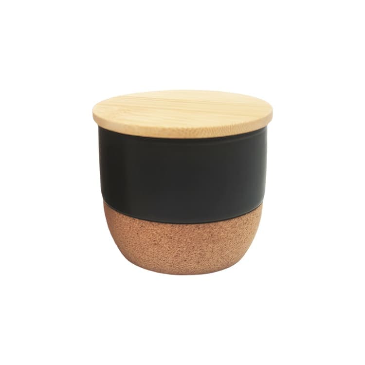 RAAHA - Arabic Oudh Scented Candle in Ceramic Holder with Bamboo Lid