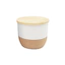 RAAHA - Arabic Oudh Scented Candle in Ceramic Holder with Bamboo Lid White