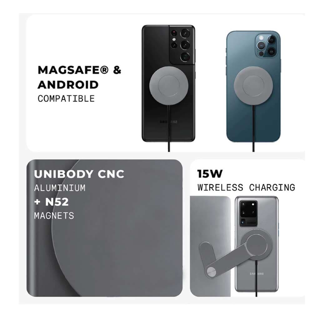 RADLIN - @memorii Set of Laptop Stand, Magnetic Phone Mount and Wireless Charger detail 2