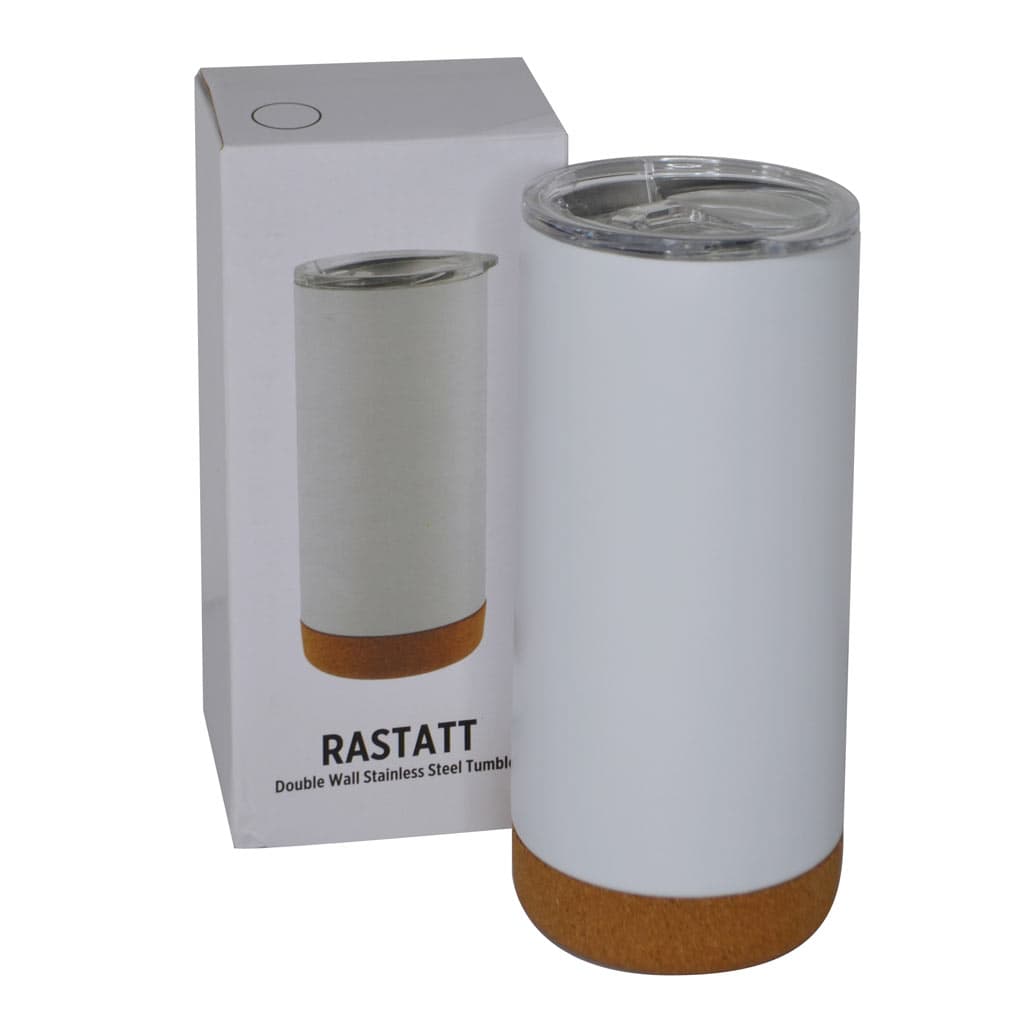 RASTATT - Giftology Insulated Mug / Tumbler with Cork Base - Black detail 6