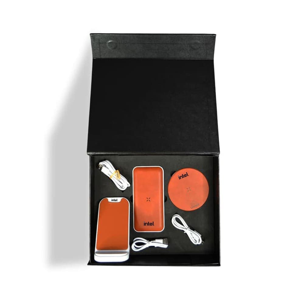 Recycled Leather Gift Set detail 5
