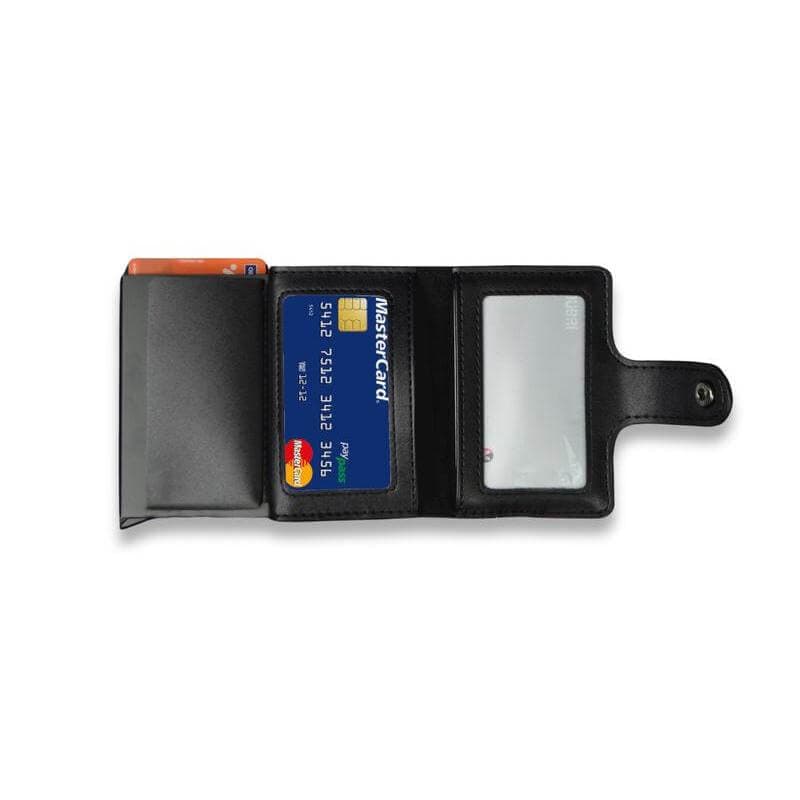 REINE - Set of RFID Card Holder, Key Chain and Pen - Black detail 6
