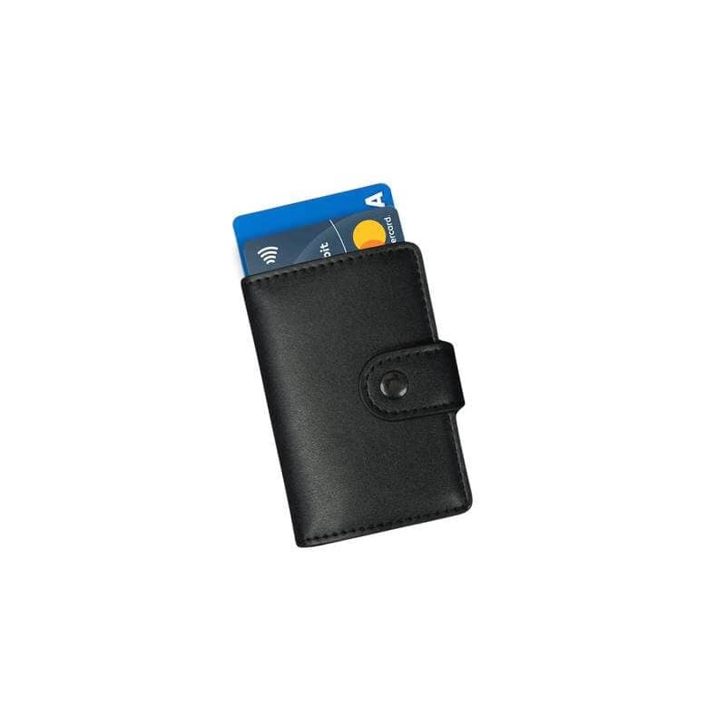 REINE - Set of RFID Card Holder, Key Chain and Pen - Black detail 7