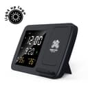 RISE - Giftology Digital Alarm Clock Wireless Charger Black