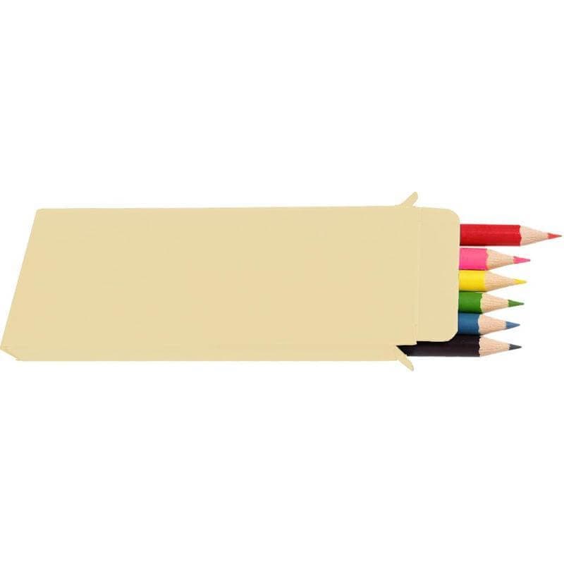 ROCA - Giftology Set of Color Pencils & Crayons in Lemongrass Paper Box detail 2