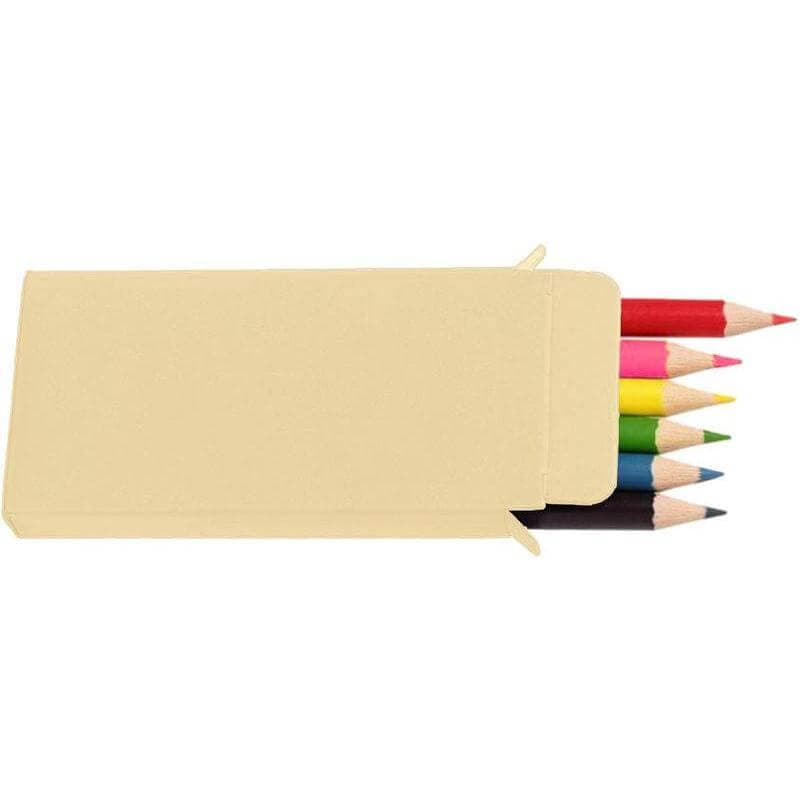 ROCA - Giftology Set of Color Pencils & Crayons in Lemongrass Paper Box detail 3