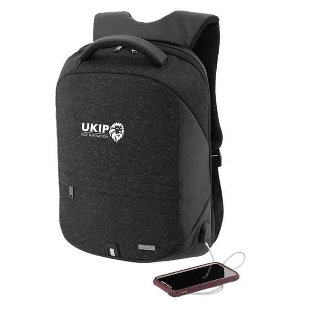 ROSARIO -SANTHOME Laptop Backpack With USB Port detail 2
