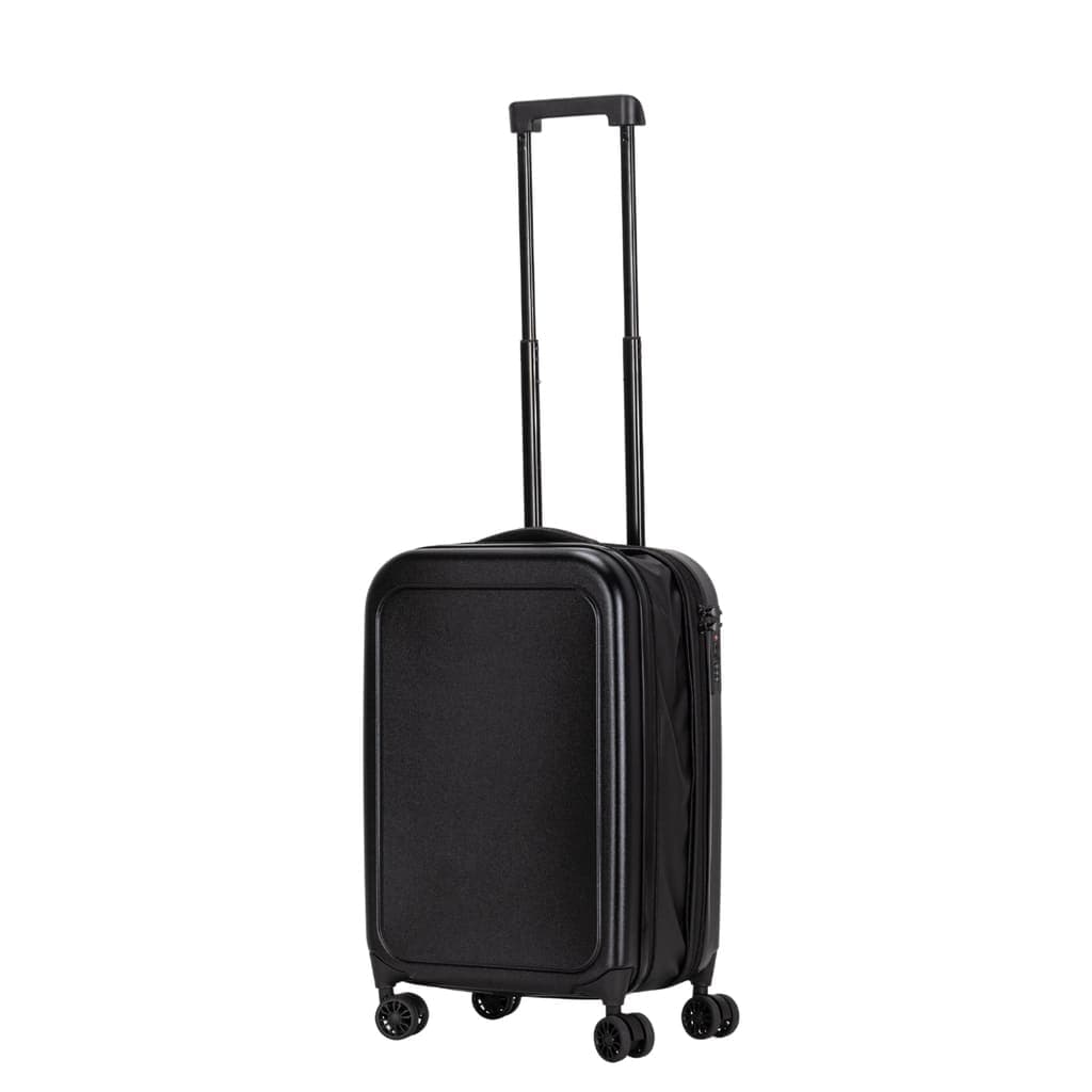 ROSTOCK - SANTHOME Foldable Cabin Trolley Bag - Black Matt Finish detail 5