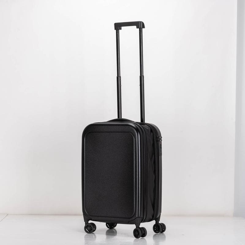ROSTOCK - SANTHOME Foldable Cabin Trolley Bag - Black Matt Finish detail 7