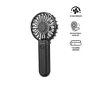 ROTO - Rechargeable Handheld Fan with Foldable Desk Stand Black