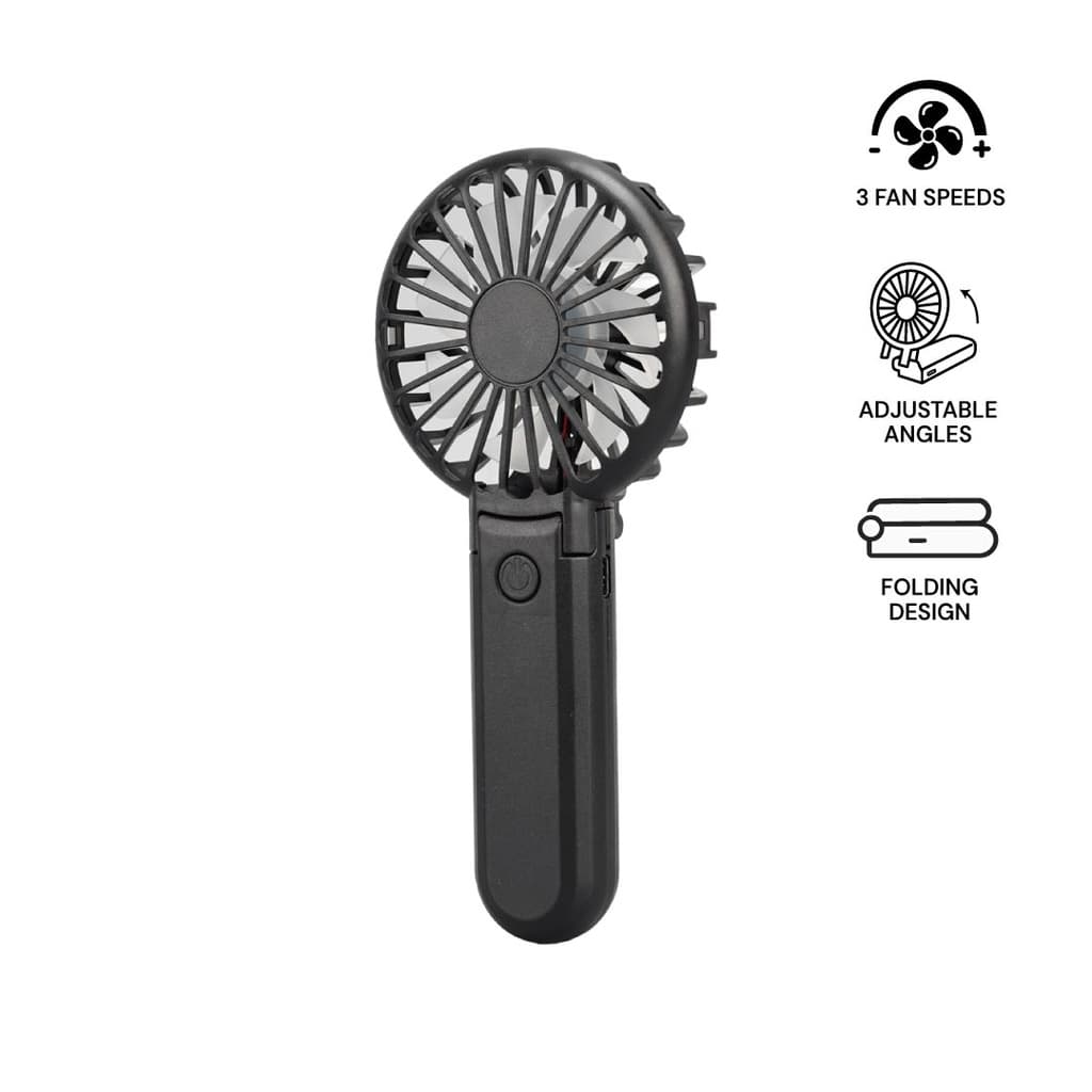 ROTO - Rechargeable Handheld Fan with Foldable Desk Stand - White detail 7