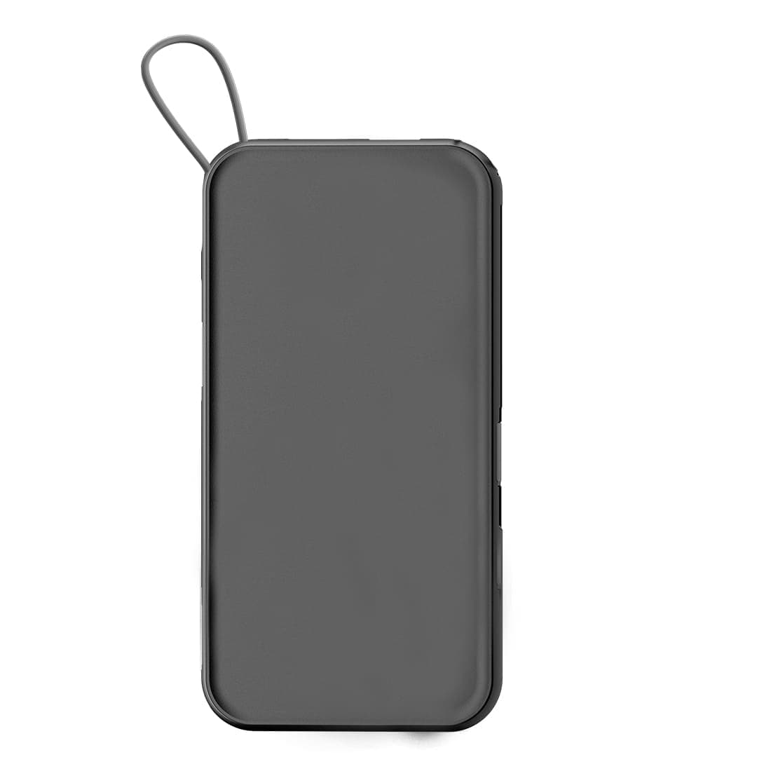 ROTTERDAM - @memorii® 10,000mAh Universal Wireless Powerbank with inbuilt cables - Black detail 6