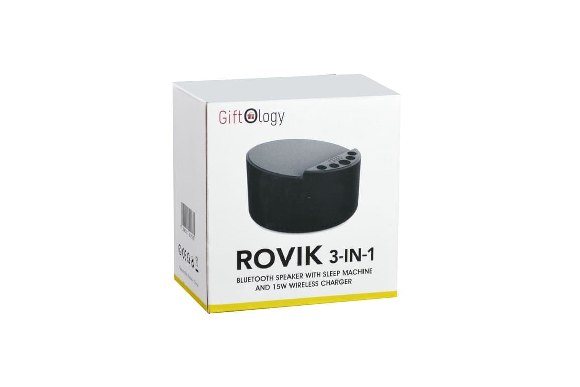 ROVIK - Giftology 3-in-1 Bluetooth Speaker with Sleep Machine and 15W Wireless Charger - Black detail 6