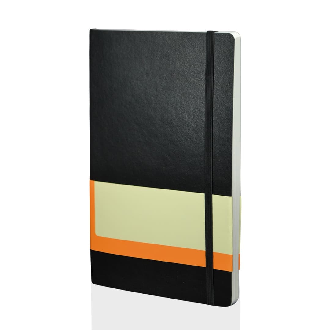 RULBUK - SANTHOME Softcover Ruled A5 Notebook Black detail 2