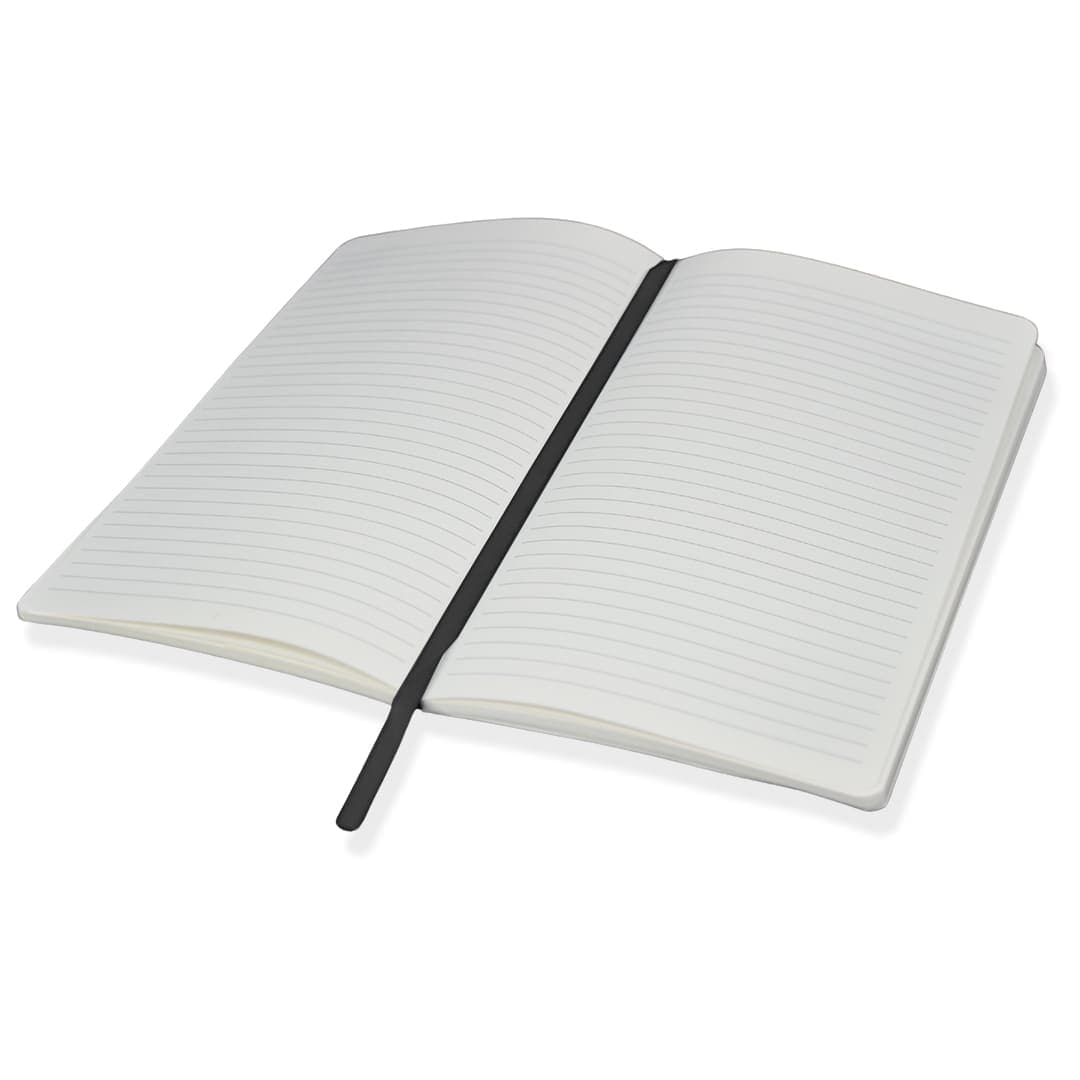RULBUK - SANTHOME Softcover Ruled A5 Notebook Black detail 6