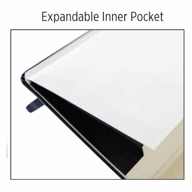 RULBUK - SANTHOME Softcover Ruled A5 Notebook Black detail 7